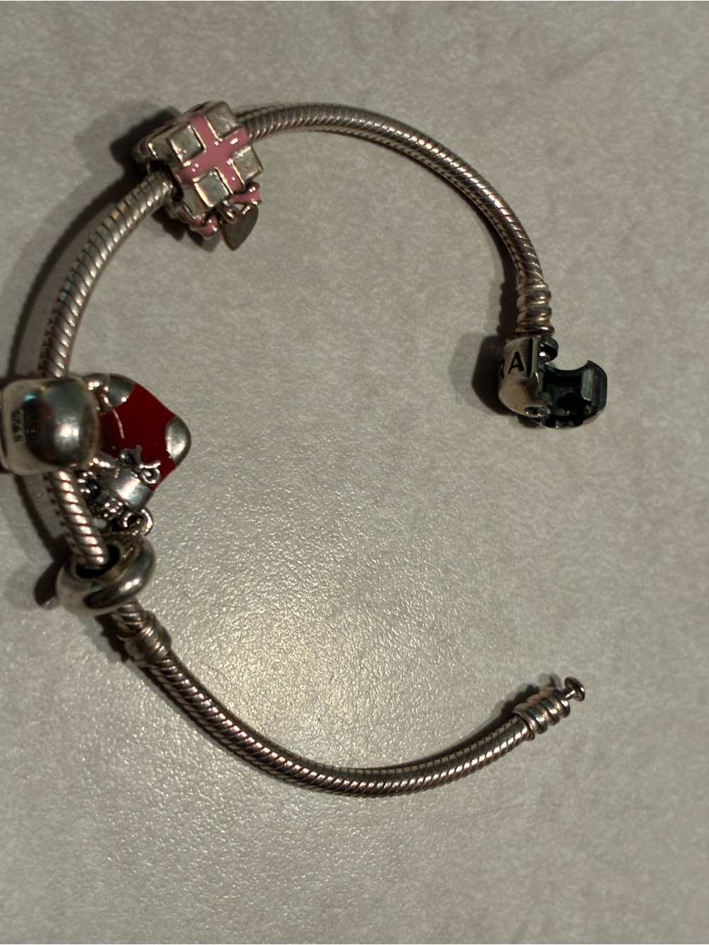 Pandora Christmas Bracelet with 3 Holiday Charms - Picture 16 of 16